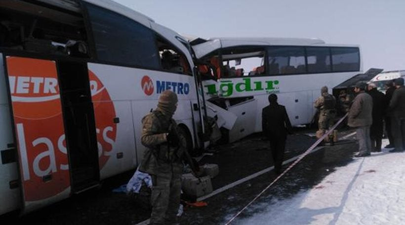 Τραγωδία στην Τουρκία – Τουλάχιστον έξι νεκροί από μετωπική λεωφορείων (Βίντεο)